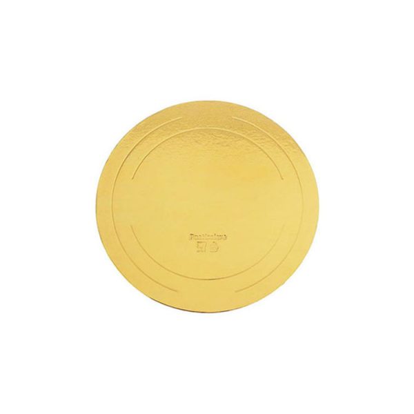 Подложка для тортов круглая d240 h2.5 мм золото усиленная