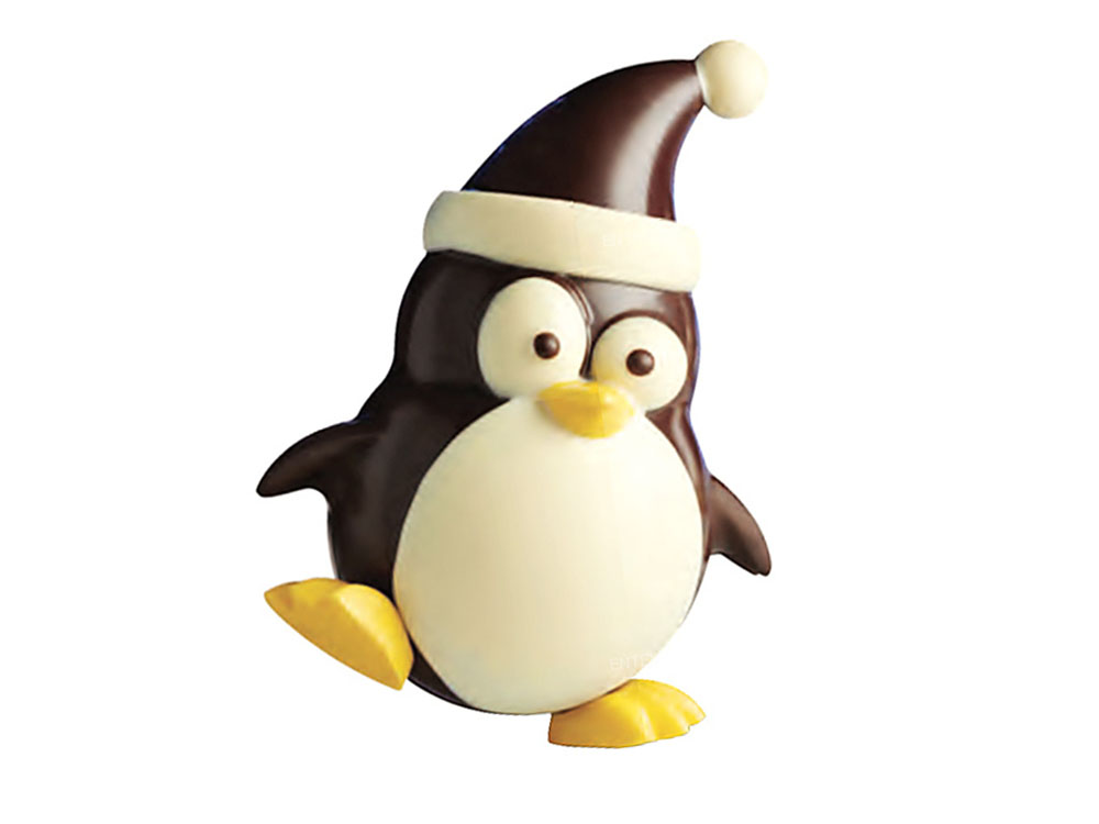 Форма для шоколада 130×105 h170 KT120 PINGUINO Веселый пингвин на Рождество