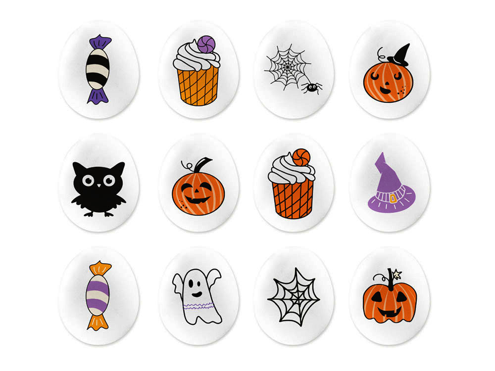 Декоративные сахарные фигурки Мини-Медальоны tp79736 Хэллоуин