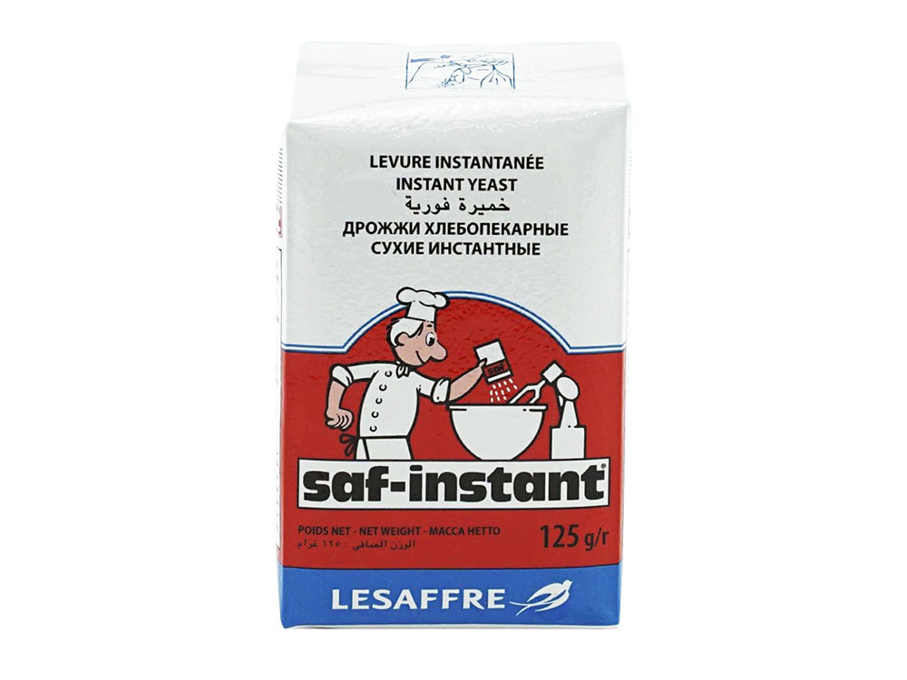 Дрожжи сухие хлебопекарные LESAFFRE инстантные SAF-instant Красная этикетка 10 пакетиков по 125г