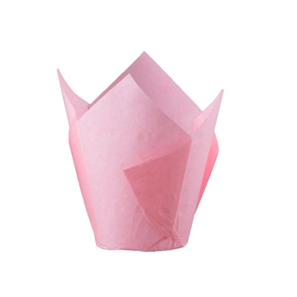 Форма для выпечки тюльпан 150x150 розовый