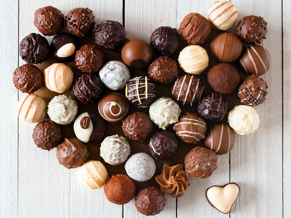 Шоколадные конфеты шар
