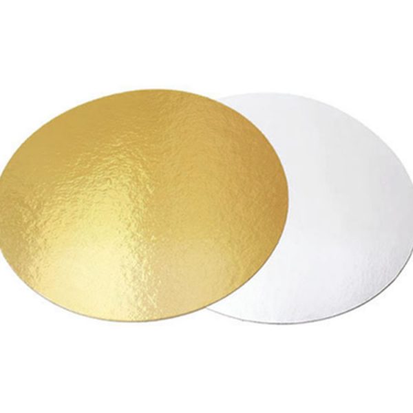 Подложка для тортов круглая 300 золото-жемчуг усиленная