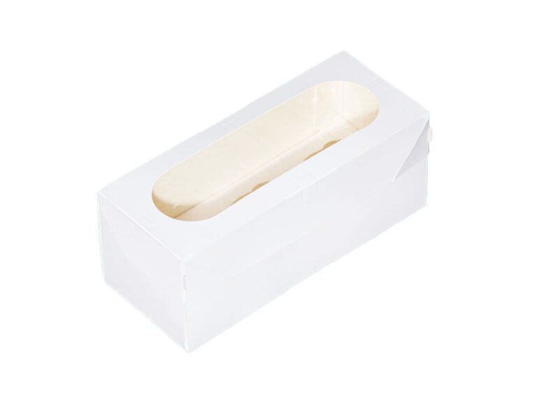 Упаковка с ложементом Короб для маффинов 250х100 h100 ForGenika MUF 3 PRO I Window White на 3 маффина